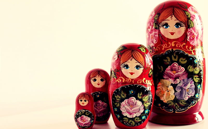 Beautiful Babushka Dolls, Babushka, bonito, Dolls, HD wallpaper