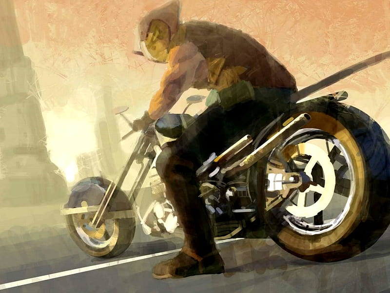 Throttle, biker mice, cartoon, animation, HD wallpaper