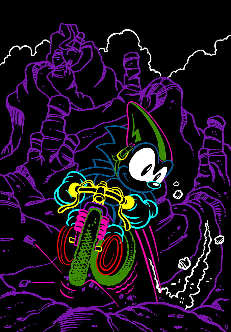 retro sonic wallpaper