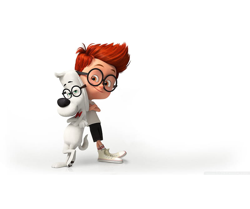 Mr Peabody Sherman, cartoon, dog, kid, movie, HD wallpaper