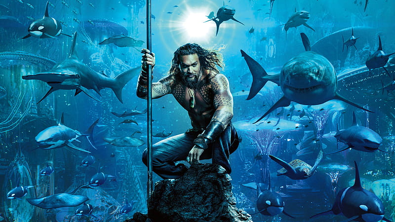 Aquaman Movie Poster 2018, aquaman-movie, aquaman, movies, 2018-movies, jason-momoa, poster, HD wallpaper