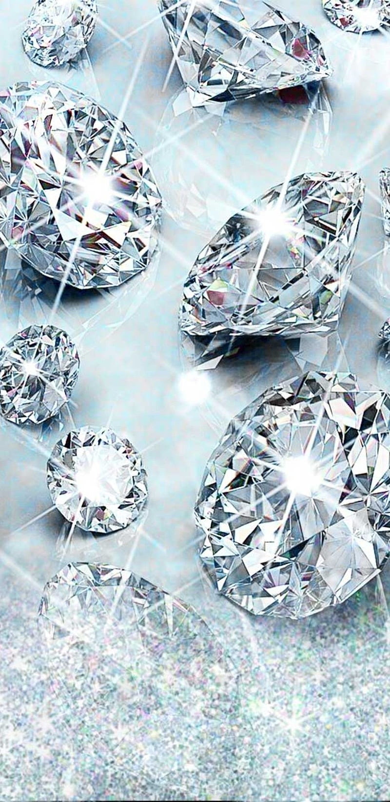 Diamond Shine, diamonds, girly, glitter, luxury, pretty, silver, sparkle, HD phone wallpaper