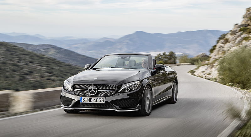 2017 Mercedes-AMG C43 4MATIC Cabriolet (Color: Obsidian Black) - Front ...