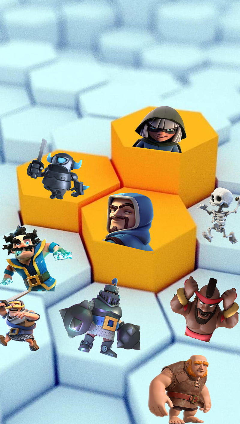 Clash, wizaed, prince, bandit, clash royale, giant, mega pekka, pekka, electro wizard, hog rider, HD phone wallpaper