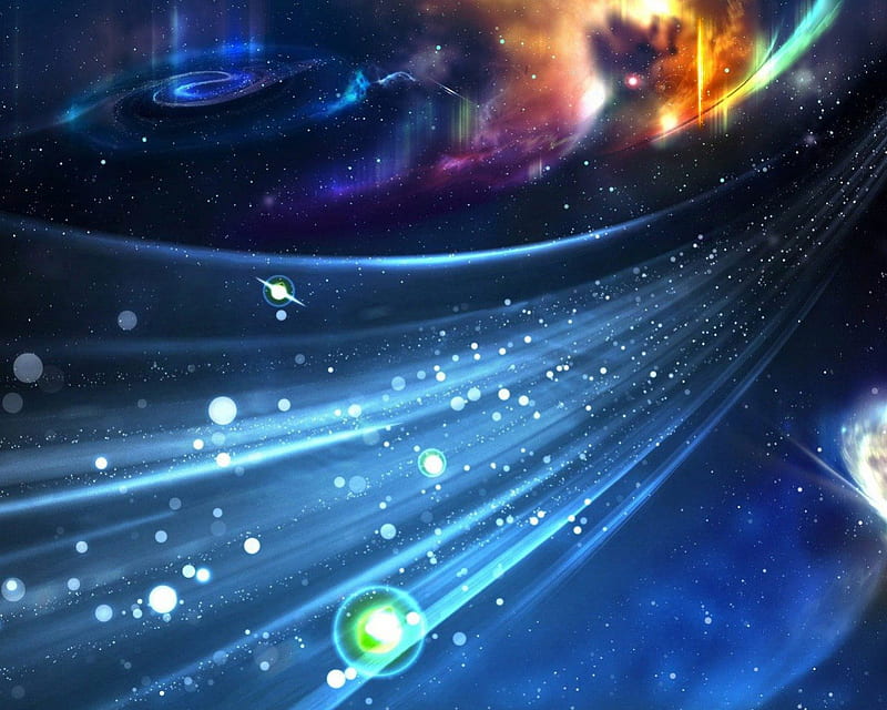 SPACE PATH, exploration, stars, planets, space, path, galaxy, HD wallpaper
