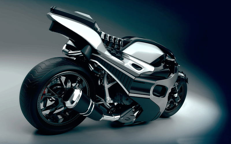 3d motorcycle-3D creative design, HD wallpaper