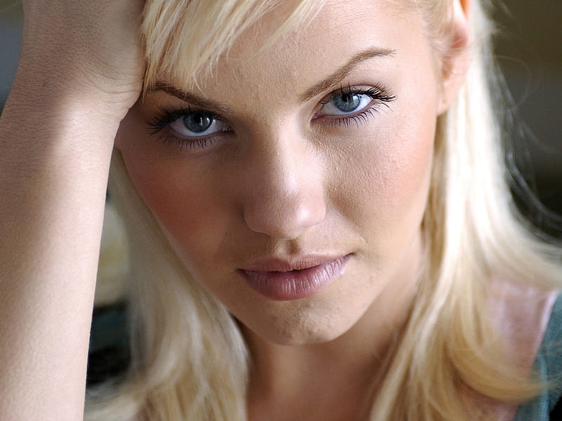 Elisha Cuthbert, lip, model, eye, blonde, sexy, hair, graphy, hot, beauty, face, HD wallpaper