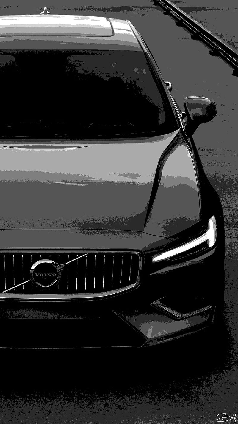 Volvo S60, bts, black car, woman, black, black design, black window, vehicles, naruto, gray, car, volvo car, design, sad, man, anime, HD phone wallpaper