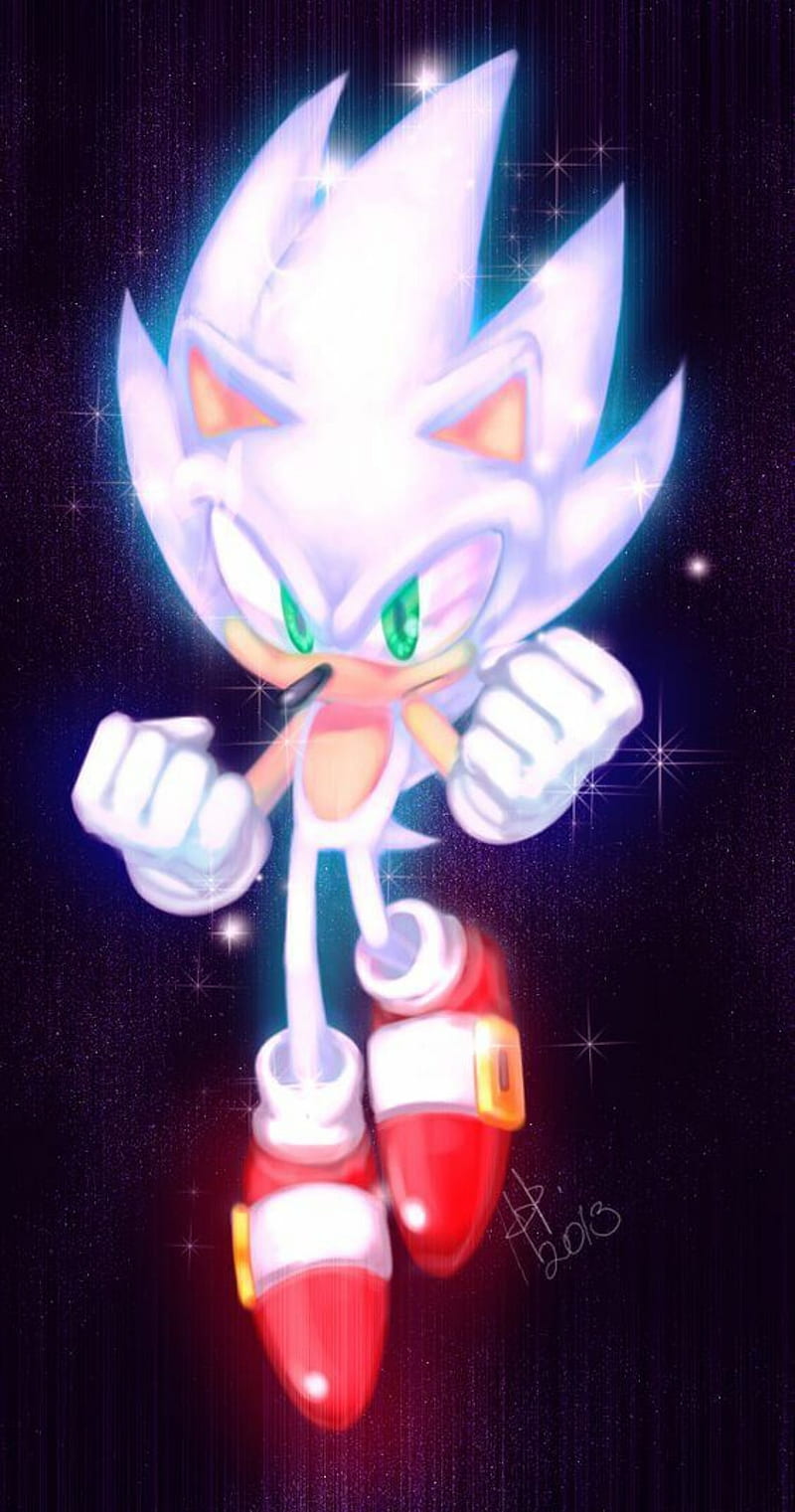 Hyper Sonic by KuroiSpeedster55, hyper sonic the hedgehog HD phone  wallpaper