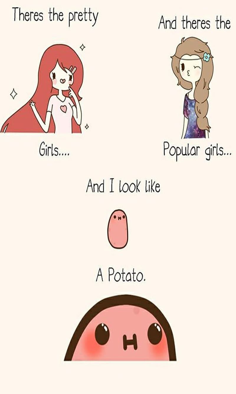 Potato, girl, popular, pretty, HD phone wallpaper