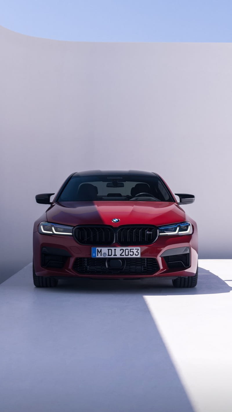 BMW M5 competition, car, carros, red bmw, HD phone wallpaper | Peakpx