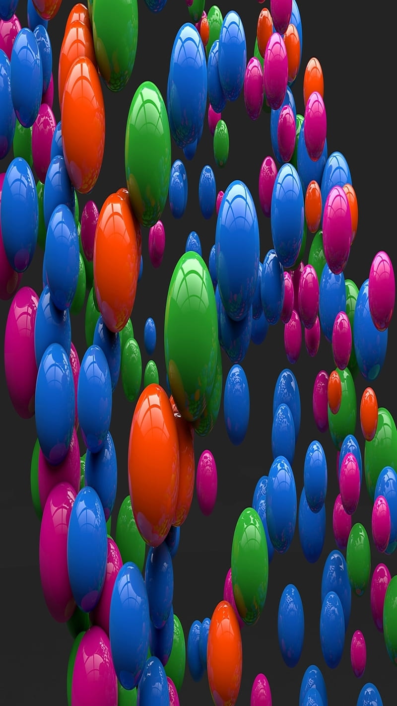 Colorful Balls, 3d balls, abstract, HD phone wallpaper | Peakpx