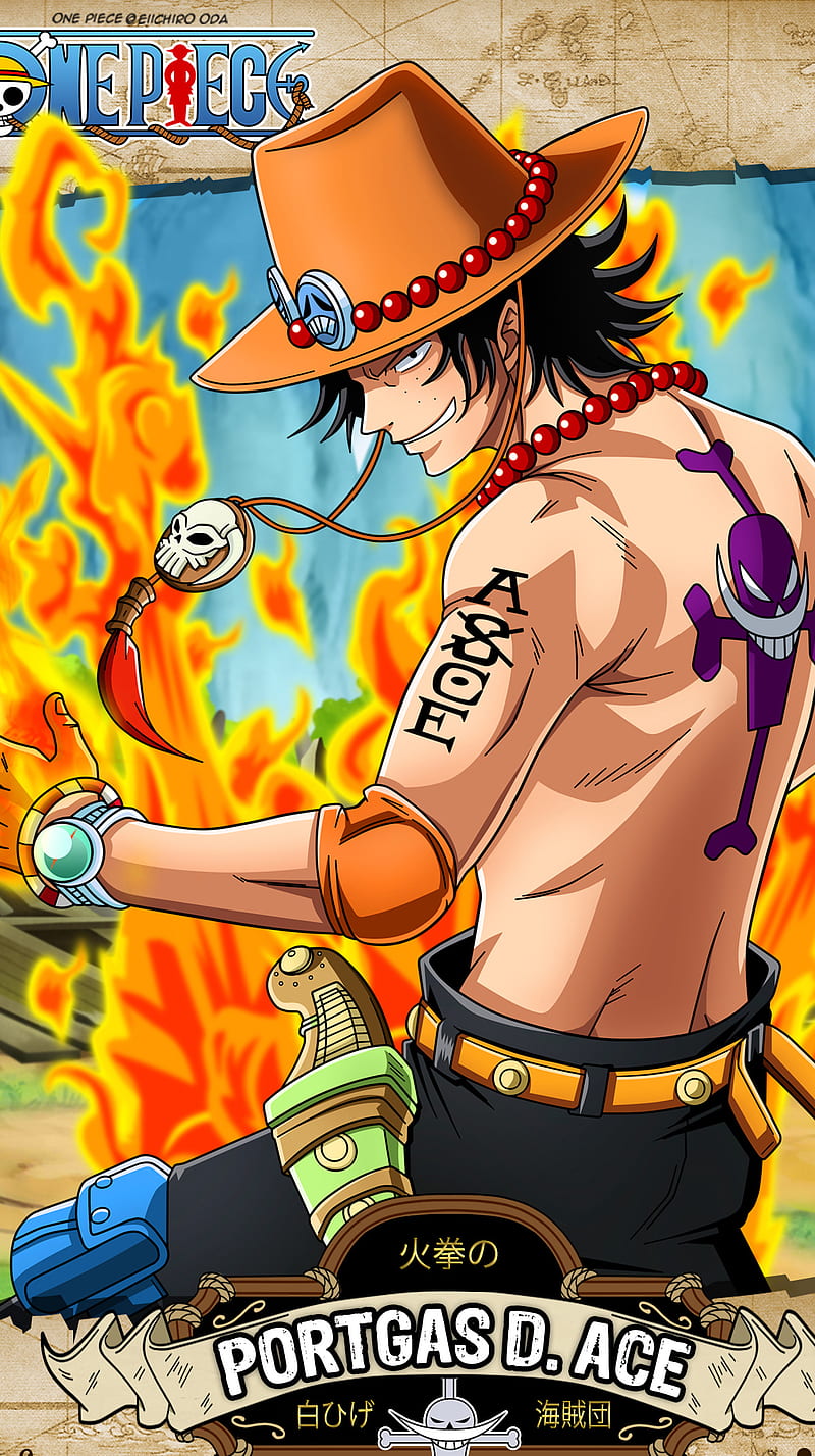 Portgas D Ace by mxndxs  Ace tattoo one piece One piece wallpaper  iphone One piece tattoos