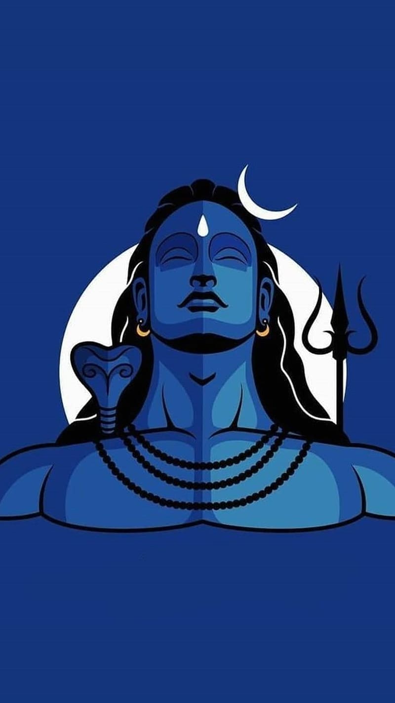 Adiyogi Shiva, vector art, lord, god, adiyogi, HD phone wallpaper