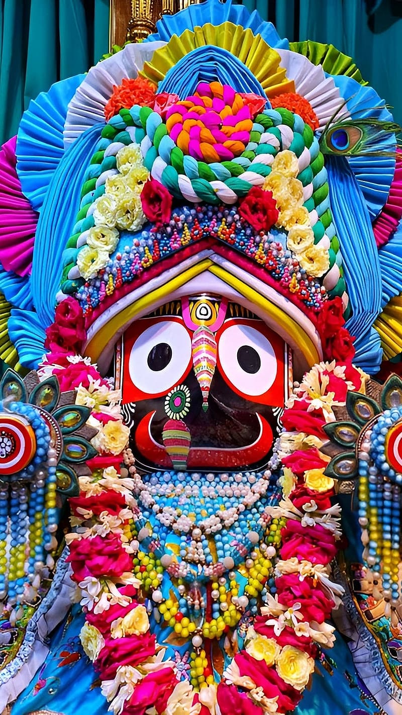 Jagannath Bhagwan Ka, Devotional, jagannath bhagwan, hindu god, bhakti, shri krishna, HD phone wallpaper