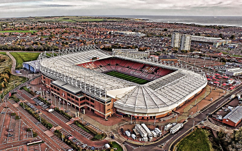 Stadium of Light, Sunderland AFC Stadium, Monkwearmouth, Sunderland, England, English Football Stadium, UK, HD wallpaper