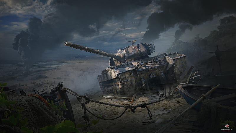 World Of Tanks With Background Of Smoke World Of Tanks Games, HD wallpaper