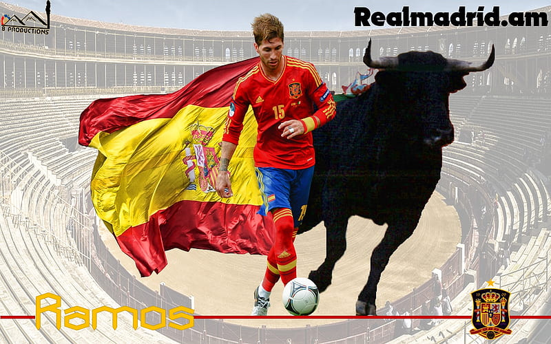 Sergio Ramos, Soccer, Spain National Football Team, Sport, Spanish, HD wallpaper