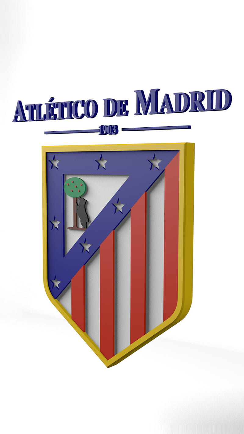 Atletico Madrid, 3d, adidas, and1, champion, ea, jordan, logo, nike, puma, reebok, team, HD phone wallpaper