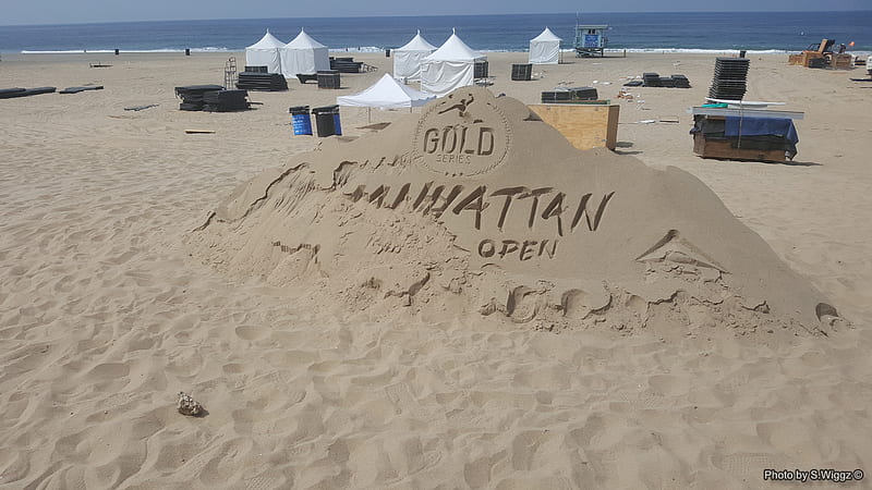 Manhattan Beach Volley Ball Open Sand Sculpture, California, Manhattan, Sand, Sculpture, beach, Volleyball, HD wallpaper