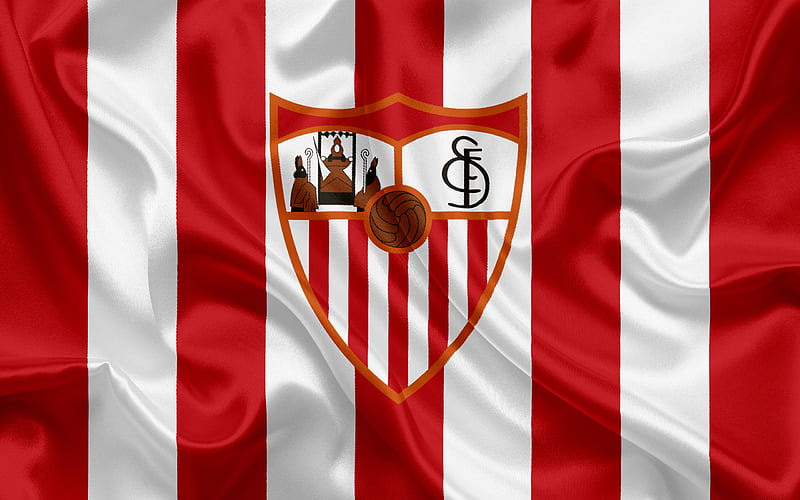 Sevilla FC, professional football club, Sevilla emblem, logo, La Liga, Sevilla, Spain, LFP, Spanish Football Championships, HD wallpaper