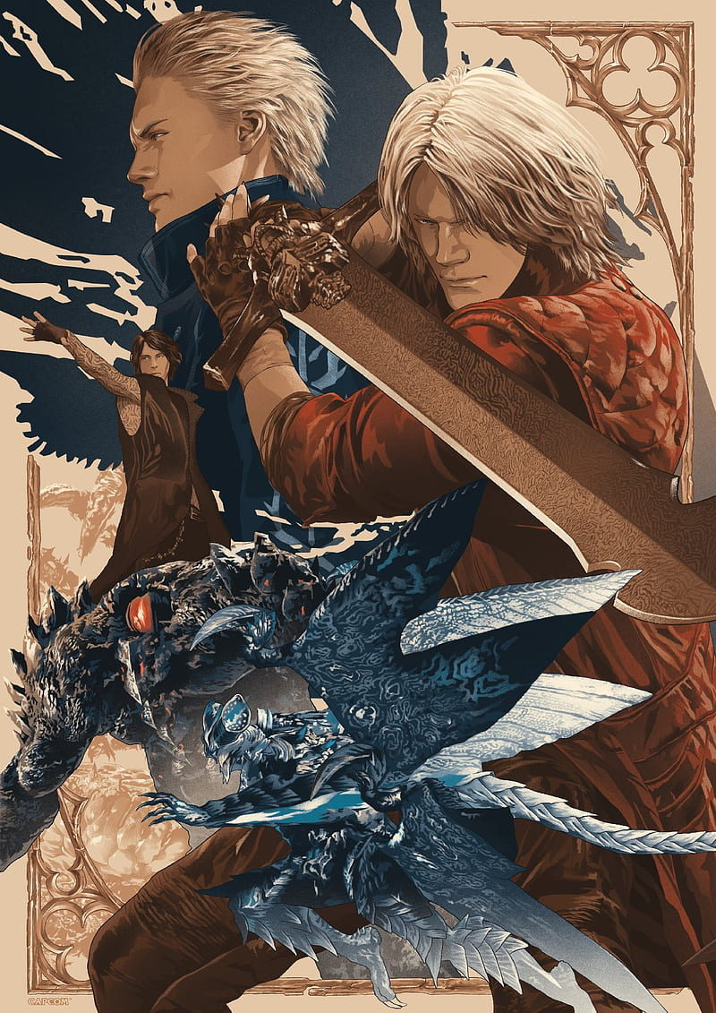 Brothers, dante, devil may cry 5, vergil, HD phone wallpaper