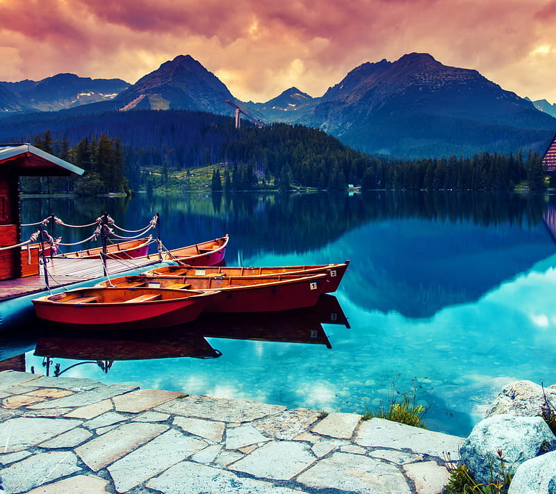 Beautiful Lake Sunse, awesome, love, HD wallpaper | Peakpx