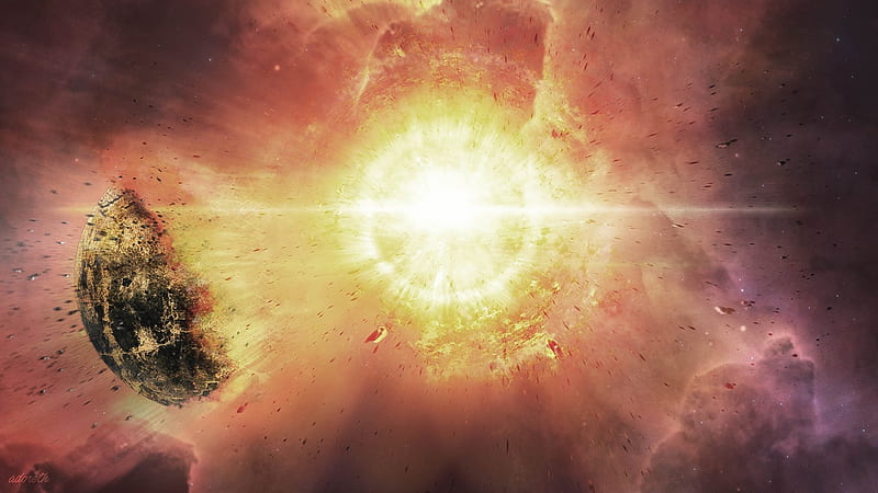 Super Nova, destroyed, stars, sun, planet, space, explosion, star, HD wallpaper