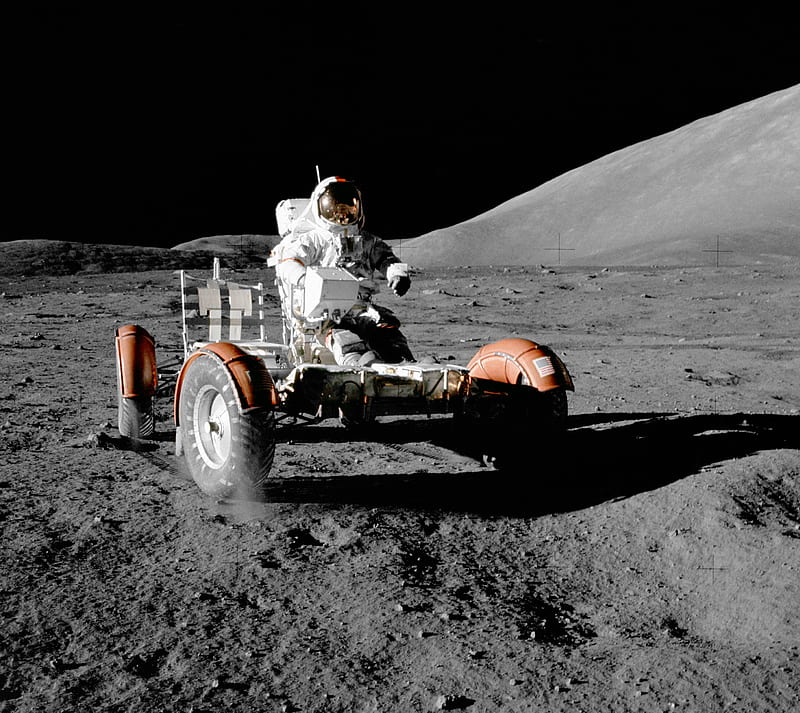 moon rover, apollo, car, nasa, space, technology, HD wallpaper