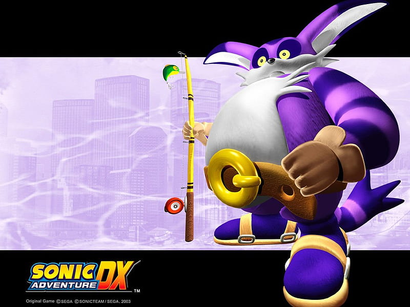 Sonic Adventure DX-Big, water, big, video games, sonic adventure dx, sonic, cat, HD wallpaper