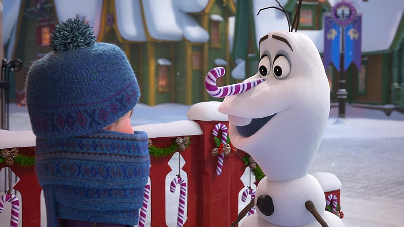 Olaf's Frozen Adventure (2017), poster, fantasy, movie, olafs frozen adventure, snowman, iarna, winter, disney, HD wallpaper