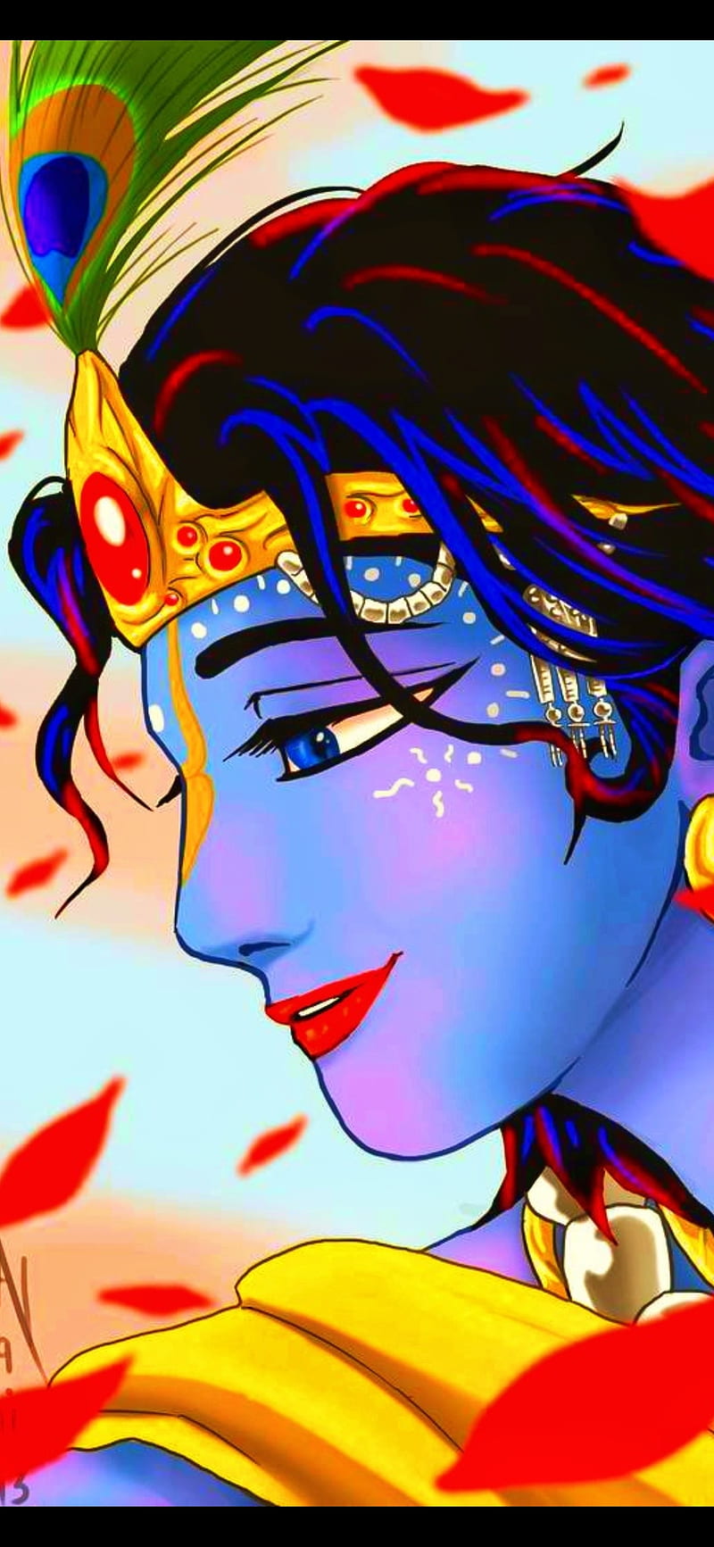 Krishna, bhagwan, blue, god, lord, saint, super, theme, HD phone wallpaper  | Peakpx