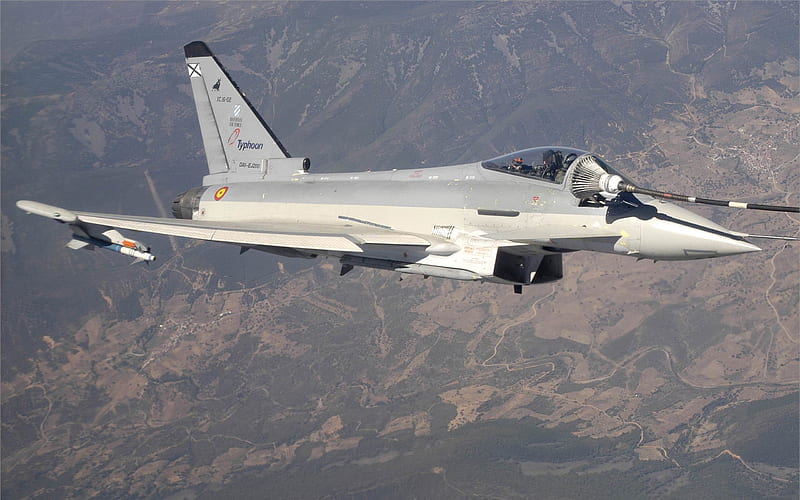 eurofighter typhoon 02-Modern military aircraft, HD wallpaper
