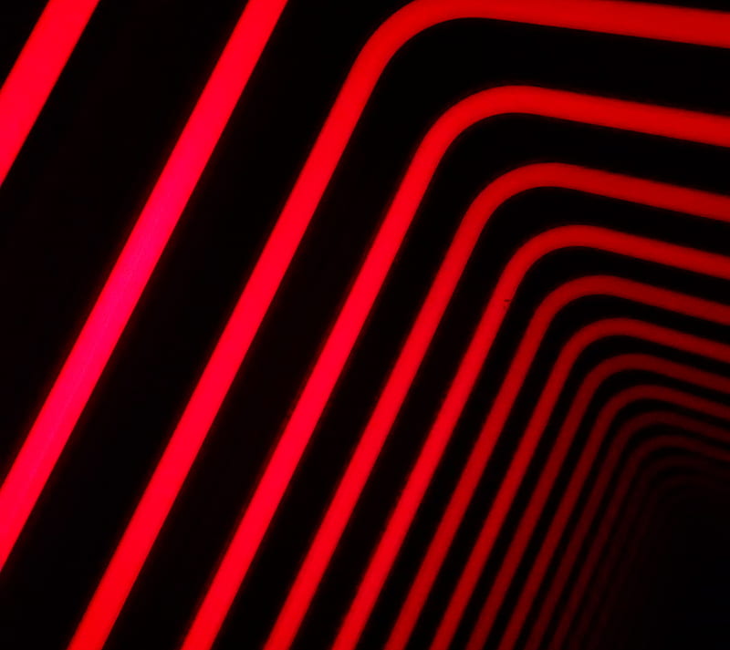 Neon Lights, expo, ivannavarro, red, HD wallpaper