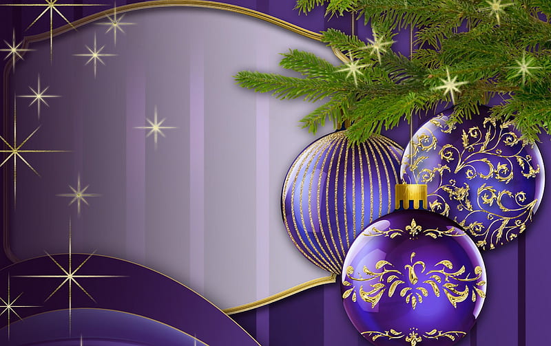 adornos navideños morados ***, morado, navidad, adornos, color, violeta,  Fondo de pantalla HD | Peakpx