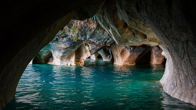 Chilean Cavern, chile, cavern, ocean, nature, chilean, caves, HD wallpaper