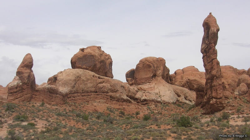 Moab, Utah, Moab, Clouds, Boulders, Nature, Utah, HD wallpaper