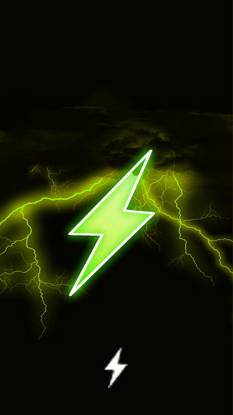 Lightning charge , neon, HD phone wallpaper