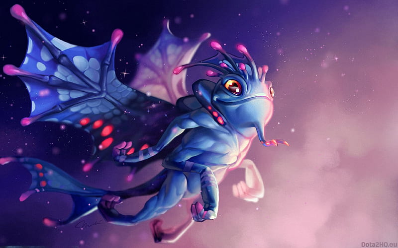 Puck, characters faerie dragon, Dota 2, HD wallpaper