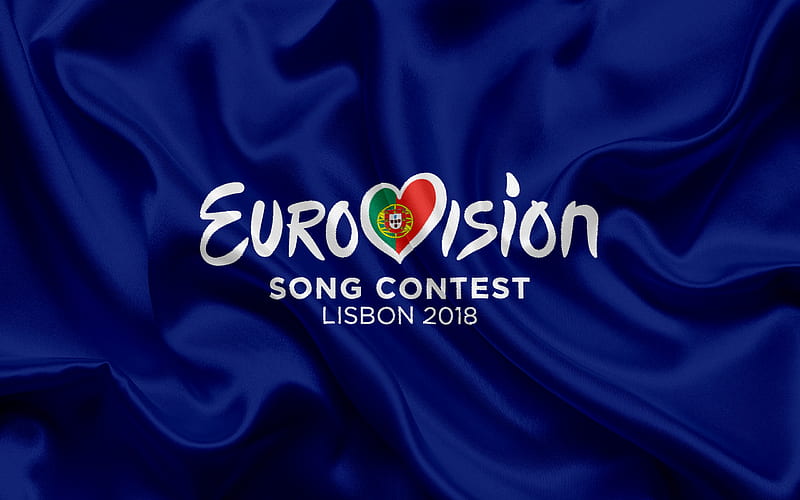 Eurovision Song Contest 2018, logo, emblem, Portugal 2018, Lisbon, song contest, HD wallpaper