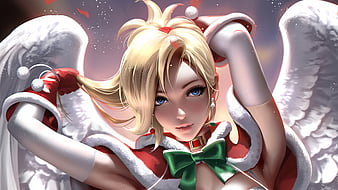 Papel de parede : Mercy Overwatch, videogames, Personagens de videogame,  Meninas de jogos de vídeo, mulheres, Menina de fantasia, Loiras, Boinas,  armaduras, Asas, olhos azuis, Olhando para o espectador, Sardas, Brilhante,  Profundidade