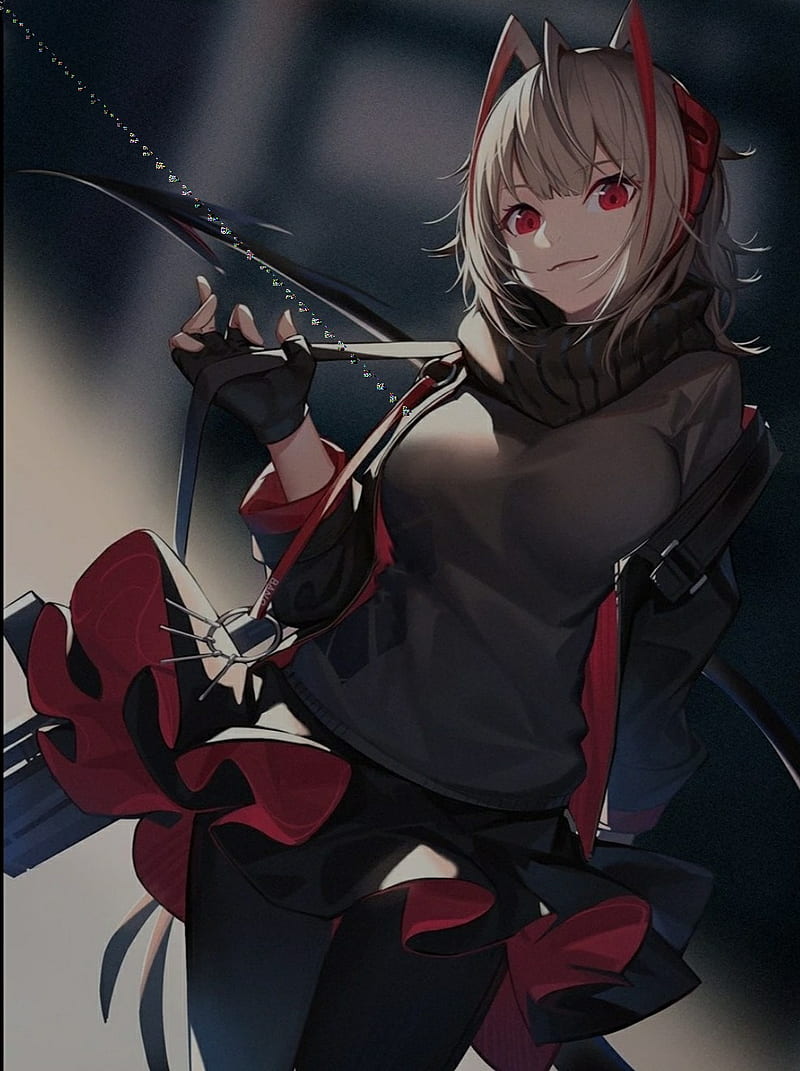 Anime girl 10, anime, cute, girl, hood, red, super, sword, HD phone  wallpaper | Peakpx