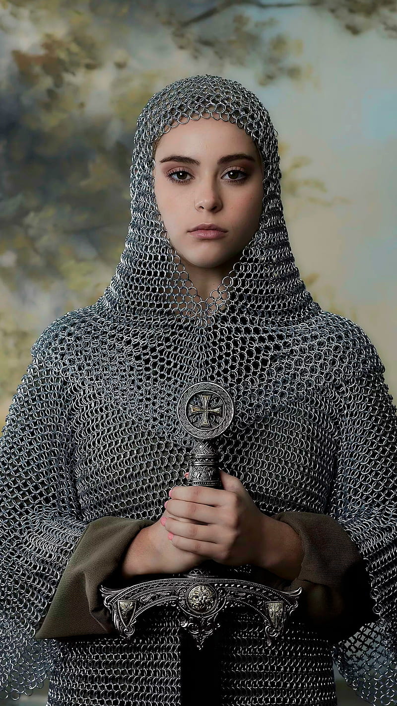 Joan of arc, believe, christian, cross, full , girl, metal, soldier, sword, warrior, HD phone wallpaper