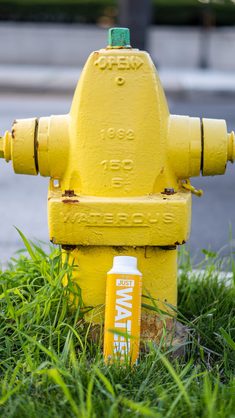 yellow fire hydrant, HD phone wallpaper