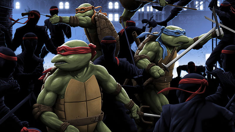 Tmnt Animated , teenage-mutant-ninja-turtles, ninja-turtle, HD wallpaper