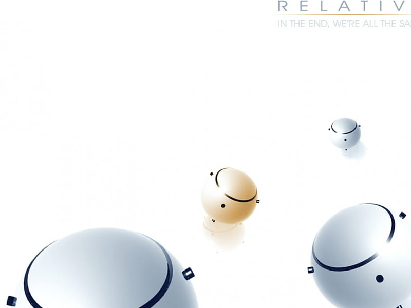 Relative, 3d, spheres, HD wallpaper