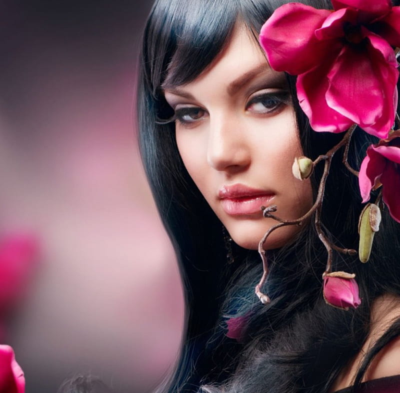 Orchid Girl Girl Model Orchid Subbotina Anna Beauty Face Pink Hd Wallpaper Peakpx 0702