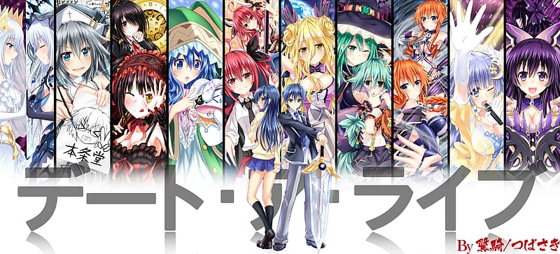 Anime, Date A Live, Yoshino (Date A Live), Kurumi Tokisaki, Tohka Yatogami, Natsumi (Date A Live), Origami Tobiichi, Kotori Itsuka, Miku Izayoi, Kaguya Yamai, HD wallpaper