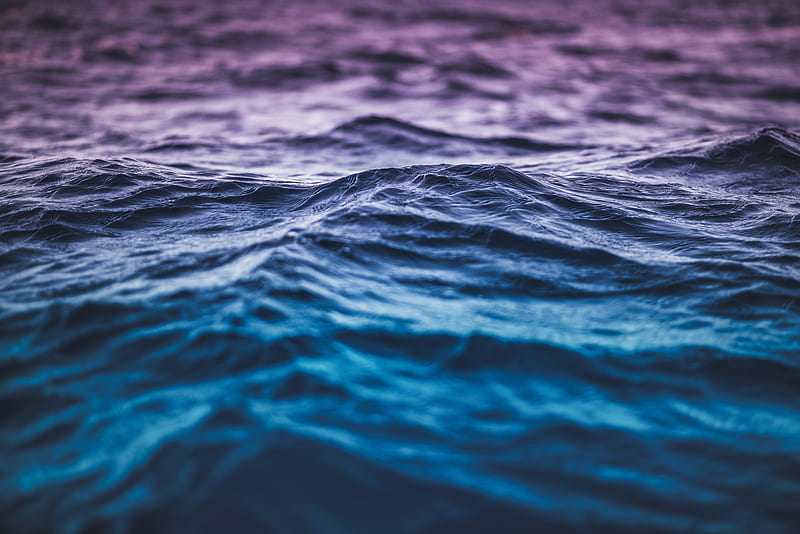 waves, ripples, water, sea, HD wallpaper