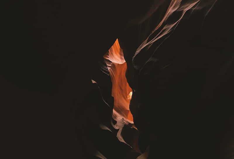 cave, dark, gorge, canyon, rock, HD wallpaper